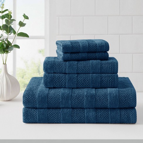 2pk Quick Dry Ribbed Bath Towel Set - Threshold