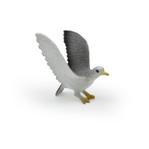 Collectible Wildlife Gifts | Seagull, Very Nice Rubber Reproduction, Hand Painted     3"    F614 B132 - 1 of 4