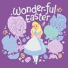 Girl's Alice in Wonderland Happy Floral Easter T-Shirt - 2 of 4
