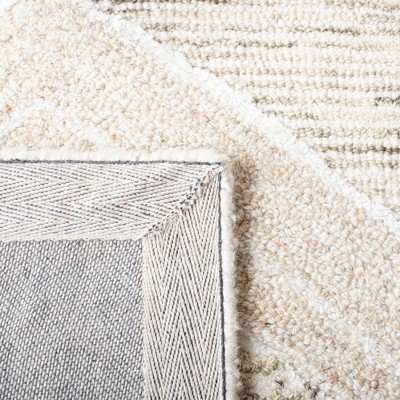 Casablanca Gold and Sage Hand-Tufted Wool Shag Rug