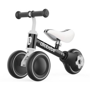 Allobebe 6" Toddler Balance Bike 3-Wheel Adjustable Seat - Black - 1 of 4