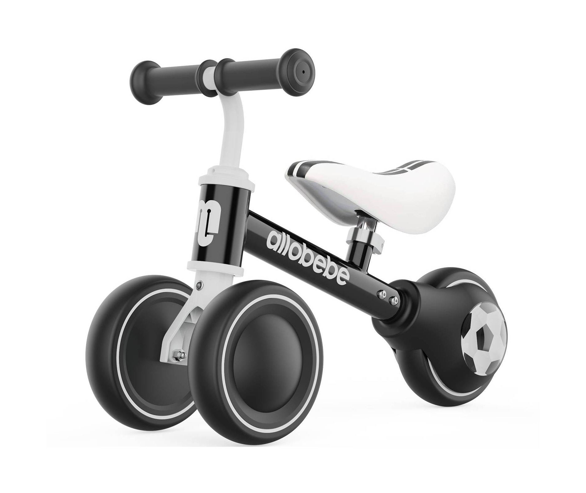 Allobebe Toddler Balance Ride-On Bike 3-Wheel 12-36 Months Adjustable Seat Quiet Wheels