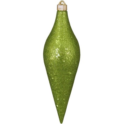 Christmas by Krebs Lime Green and Gold Shatterproof Christmas Long Drop Ornament 12.5" (320mm)