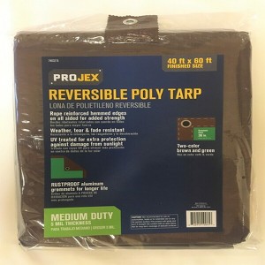 Projex 40 ft. W X 60 ft. L Medium Duty Polyethylene Tarp Brown/Green - 1 of 1