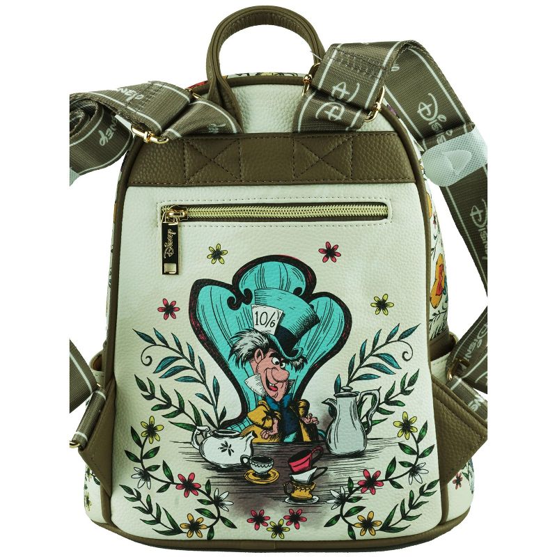 Alice in Wonderland WondaPop 11" Vegan Leather Fashion Mini Backpack, 2 of 6