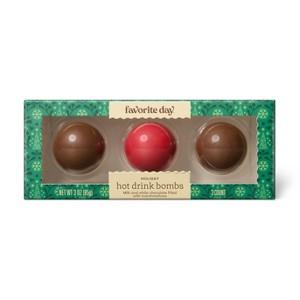 Christmas Hot Drink Bombs - Milk Chocolate & White Chocolate - 3oz - Favorite Day™ - 1 of 4