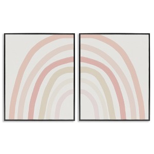 Stupell Industries Children's Soft Pastel Rainbow Shape, 11" x 14" - 1 of 4