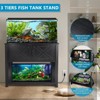 ELJGET Aquarium Stand with Power Outlets & Storage, Double Tank Metal Fish Tank Stand for Fish Reptile Turtle Tanks - 3 of 4