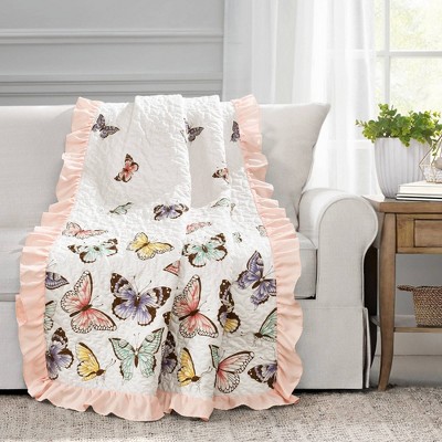 Pink best sale butterfly blanket