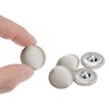 Unique Bargains Blouses Sweater Round Aluminum Cotton Fabric Cloth Covered Buttons 10 Pcs - 4 of 4