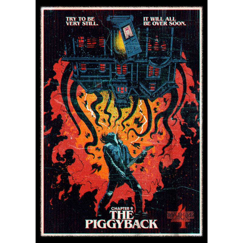 Boy's Stranger Things Retro Piggyback Poster T-Shirt, 2 of 6