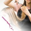 Unique Bargains Durable Haircut comb with Blades for Hair Styling Pink 1 Pc - 2 of 4