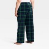 Women's Plaid Microfleece Holiday Matching Family Pajama Pants - Wondershop™ Navy Blue - 2 of 4