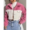 Coolmee Women's Fleece Button up Fuzzy Jacket Fleece Jackets Outerwear Fall Fashion Clothes - 4 of 4