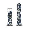 Ninola Design Watery Abstract Flowers Navy 42mm/44mm Silver Apple Watch Band - Society6 - 3 of 3