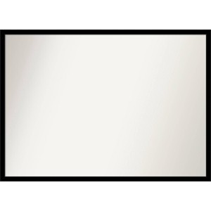 40" x 29" Non-Beveled Jet Black Wall Mirror - Amanti Art: Modern Rectangle, Polystyrene Frame, Wall Mounted - 1 of 4