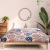 Deny Designs King Pimlada Phuapradit Floral Paisley Half Drop Comforter and Pillow Sham Orange - 3 of 4