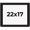 PosterPalooza | Modern Shadow Box 1" Depth Black Picture Frame - UV Acrylic, Backing Board, Hanging Hardware - 2 of 4