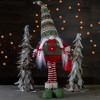 Northlight Fair Isle Standing Gnome Girl Christmas Figure - 28" - Red and Green - 2 of 4