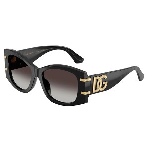Dolce & Gabbana DG 4501 501/8G Womens Butterfly Sunglasses Black 54mm - 1 of 3