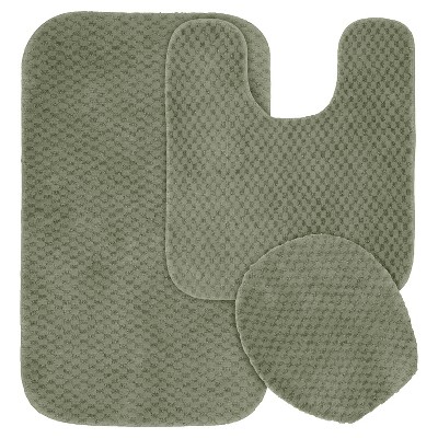 3pc Cabernet Nylon Washable Bath Set - Garland