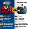 Ultimate Sack 6ft Bean Bag Chair, Oversized Comfortable Indoor Floor Lounger, Giant Foam-Filled Furniture for Relaxing, Navy Fur - 3 of 4