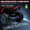 Kids 12V Ride On Electric ATV, Licensed Bombardier BRP Can-Am 4 Wheeler Quad, LED Lights, Music, High/Low Speeds - 2 of 4