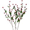 Northlight Lighted Mixed Berry Pinecone Christmas Spray - 24" - Warm White - Set of 3 - 3 of 4