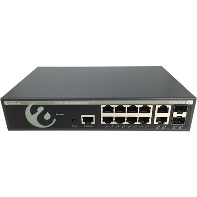 Amer SS2GD10 Ethernet Switch - 10 Ports - 2 Layer Supported - Twisted Pair, Optical Fiber