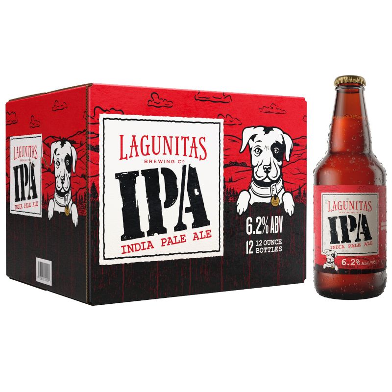Lagunitas IPA Beer - 12pk/12 fl oz Bottles, 1 of 4