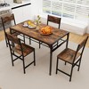 Tangkula Set of 2 Dining Chairs w/Metal Legs Slanted Back Wide Seat for Living Room - 4 of 4