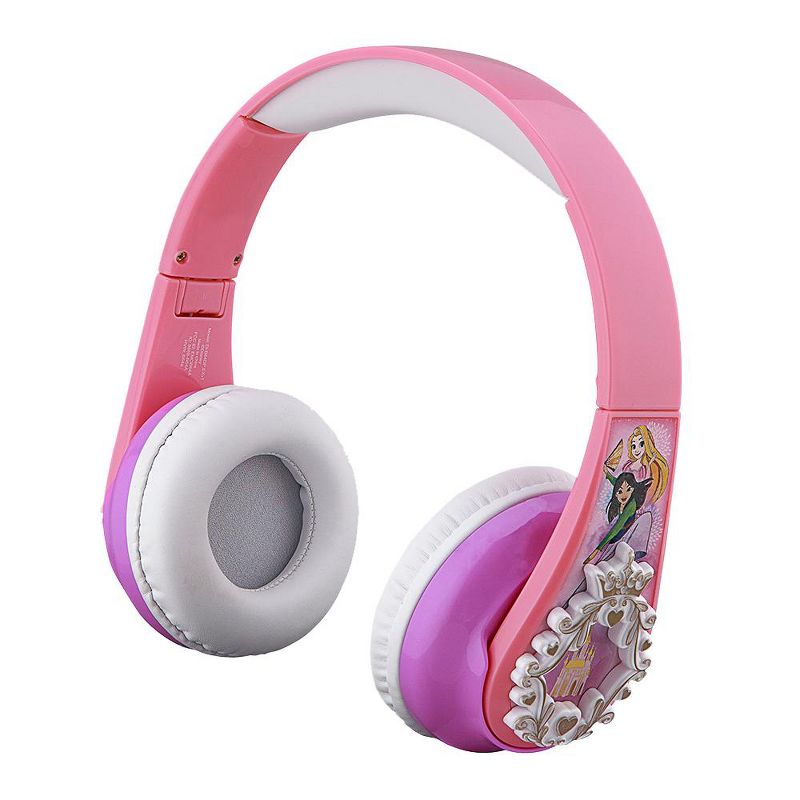 eKids Disney Princess Bluetooth Headphones with EZ Link, Over Ear Headphones for School, Home or Travel - Pink (Di-B64DP.EXV1OL), 2 of 5