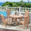 WestinTrends 5 Piece Outdoor Patio Dining Set Outdoor Round Table and Chair Set - 2 of 2
