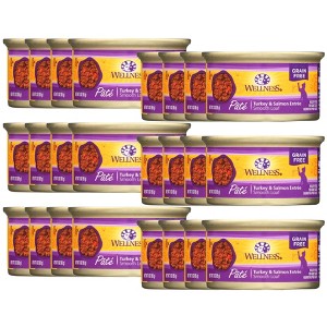 Wellness Turkey and Salmon Entree Wet Cat Food - Case of 24/3 oz - 1 of 4