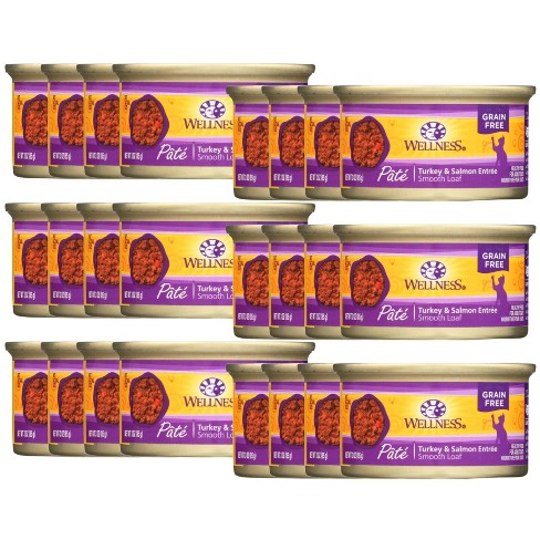 Wellness Turkey and Salmon Entree Wet Cat Food - Case of 24/3 oz - image 1 of 4