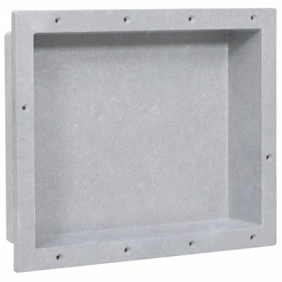 VidaXL Shower Niche Matt Gray 16.1"x20.1"x3.9"