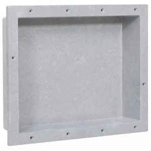 VidaXL Shower Niche Matt Gray 16.1"x20.1"x3.9" - 1 of 4
