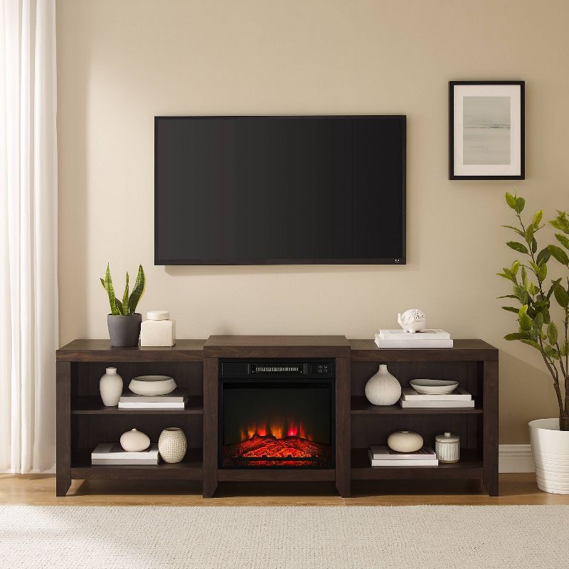 69" Ronin Low Profile TV Stand for TVs up to 75" with Fireplace - Crosley, 4 of 14