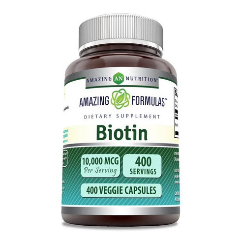 Amazing Formulas Biotin 10000 Mcg 400 Capsules : Target