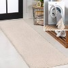 Clayton Coastal Solid Glam Shag Machine-Washable Rug - JONATHAN Y - 4 of 4