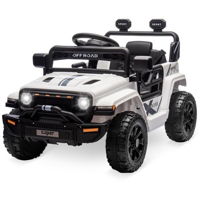 Ride On Truck Car, 12V Ride On Toy w/Parent Remote Control, Steering Wheel Music
