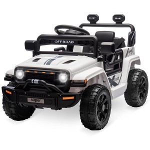 Ride On Truck Car, 12V Ride On Toy w/Parent Remote Control, Steering Wheel Music - 1 of 4