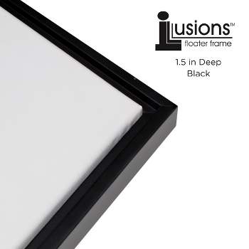 Creative Mark Illusions Floater Frame 8x10 Black For 0.75 Canvas