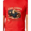 Men's 4th of July Stars Stripes and Strikeouts Patriotic Funny T-Shirt - 4 of 4