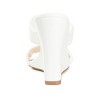 Journee Collection Womens Kailee Tru Comfort Foam Slip On Open Square Toe Wedge Sandals White 9.5 - 3 of 4
