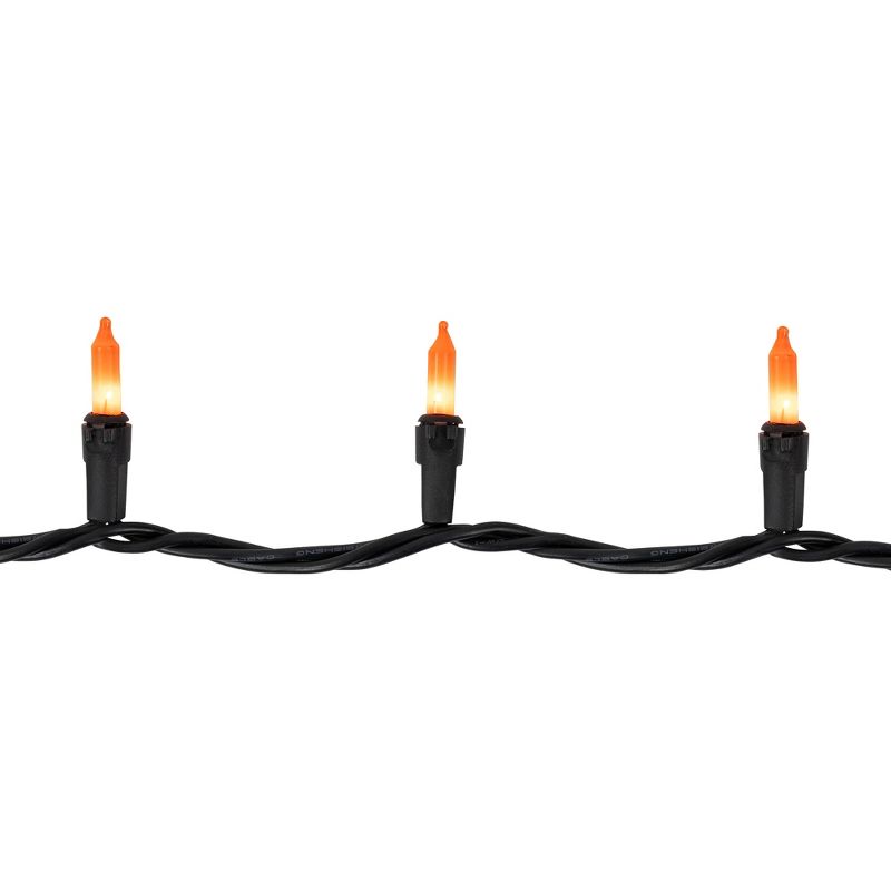 Northlight 100-Count Orange Mini Christmas Light Set - 20.25' Black Wire, 4 of 6