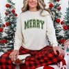 Simply Sage Market Merry Varsity Thick Outline Garment Dyed Long Sleeve - 2 of 4