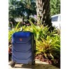 DUKAP Zonix Medium Checked Lightweight Hardside Spinner 26" Suitcase - Blue - 3 of 4