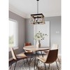 Progress Lighting, Briarwood, 4-Light Chandelier, Antique Bronze, Faux Wood. - 4 of 4