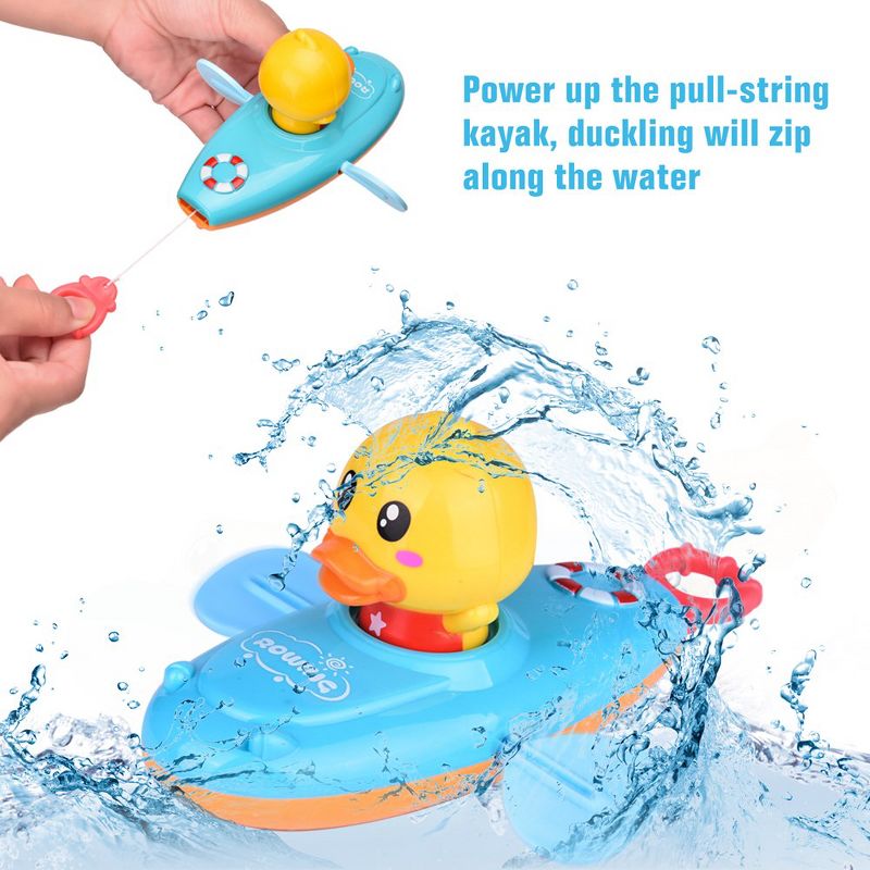 Fun Little Toys 9 PCS Duck Waterfall Station Set, 5 of 8
